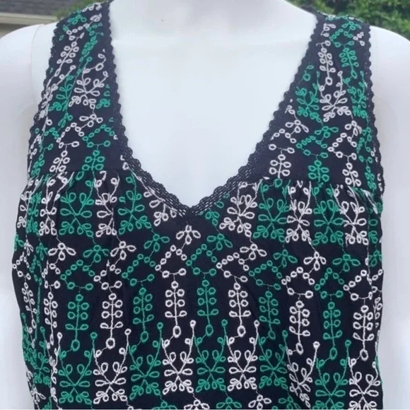 NWT Anthropologie Maeve Boho Embroidered Crochet Peplum StyleTop - Picture 3 of 11
